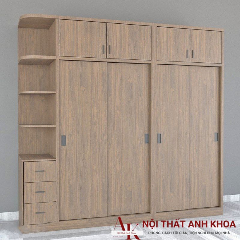 Tủ quần áo cửa lùa 4 cánh gỗ mdf Tủ quần áo cửa lùa 4 cánh gỗ mdf