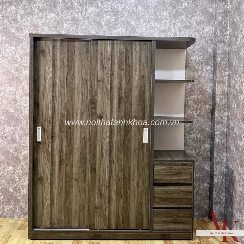 Tủ quần áo cửa lùa màu xanh rêu gỗ mdf Tủ quần áo cửa lùa màu xanh rêu gỗ mdf