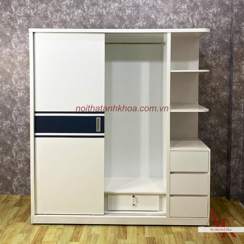 Tủ quần áo cánh lùa màu trắng Tủ quần áo cánh lùa màu trắng