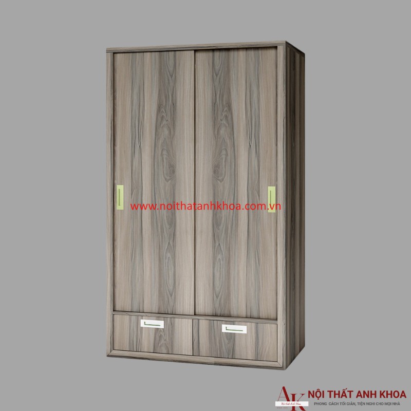 Tủ Quần Áo Cửa Lùa Gỗ MDF Màu Nâu Vân Gỗ Giá Rẻ Tủ Quần Áo Cửa Lùa Gỗ MDF Màu Nâu Vân Gỗ Giá Rẻ