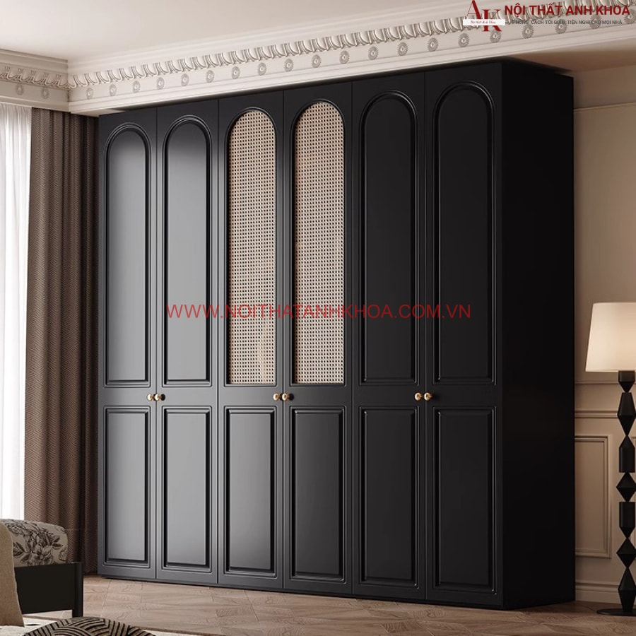 Tủ quần áo màu đen gỗ công nghiệp sang trọng đẳng cấp  Tủ quần áo màu đen gỗ công nghiệp sang trọng đẳng cấp