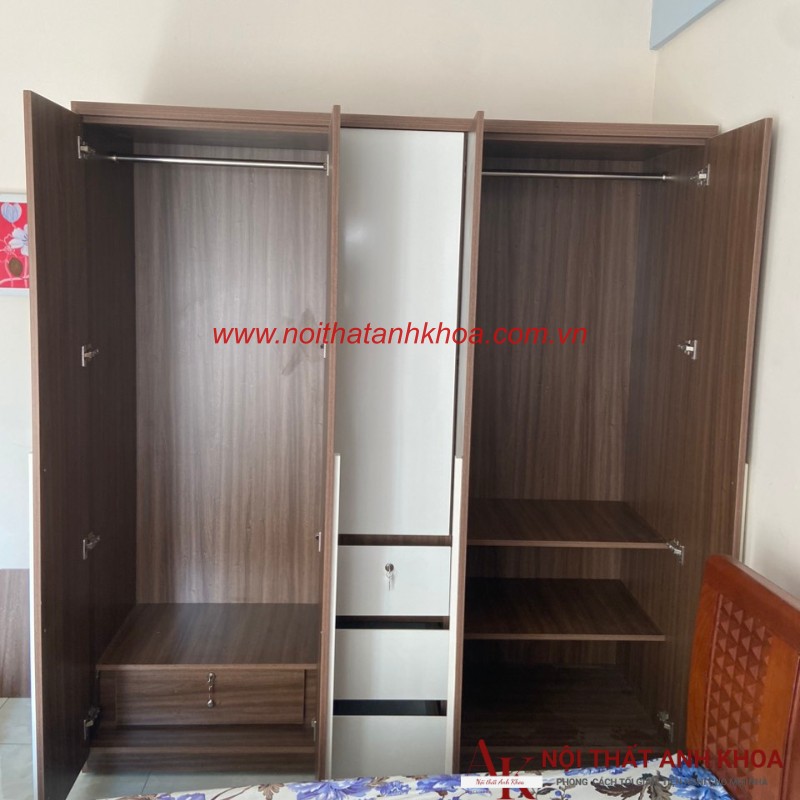 Tủ Quần Áo Giá Rẻ Gỗ Công Nghiệp MDF Hiện Đại Phối Màu Đẹp Tủ Quần Áo Giá Rẻ Gỗ Công Nghiệp MDF Hiện Đại Phối Màu Đẹp