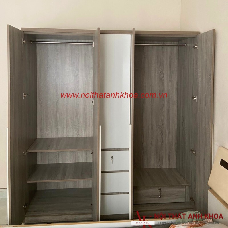 Tủ Quần Áo Giá Rẻ Gỗ Công Nghiệp MDF Hiện Đại Phối Màu Đẹp Tủ Quần Áo Giá Rẻ Gỗ Công Nghiệp MDF Hiện Đại Phối Màu Đẹp