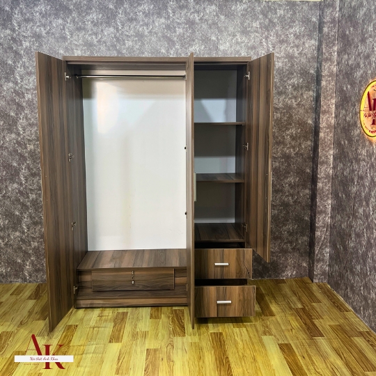Tủ Quần Áo Giá Rẻ Gỗ MDF 3 Cánh Đơn Giản Tiện Lợi Tủ Quần Áo Giá Rẻ Gỗ MDF 3 Cánh Đơn Giản Tiện Lợi