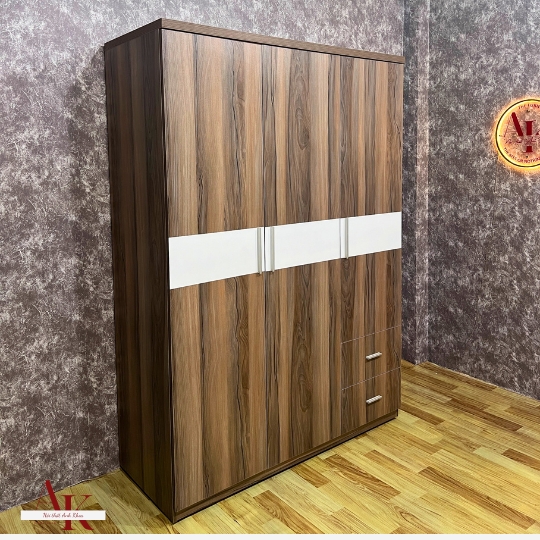 Tủ Quần Áo Giá Rẻ Gỗ MDF 3 Cánh Đơn Giản Tiện Lợi Tủ Quần Áo Giá Rẻ Gỗ MDF 3 Cánh Đơn Giản Tiện Lợi