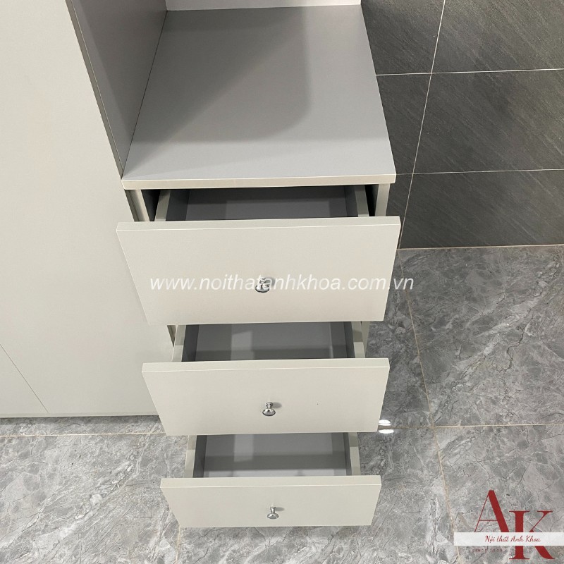 Tủ Quần Áo Giá Rẻ Gỗ MDF Màu Xám Trắng Hiện Đại Phong Cách Tủ Quần Áo Giá Rẻ Gỗ MDF Màu Xám Trắng Hiện Đại Phong Cách
