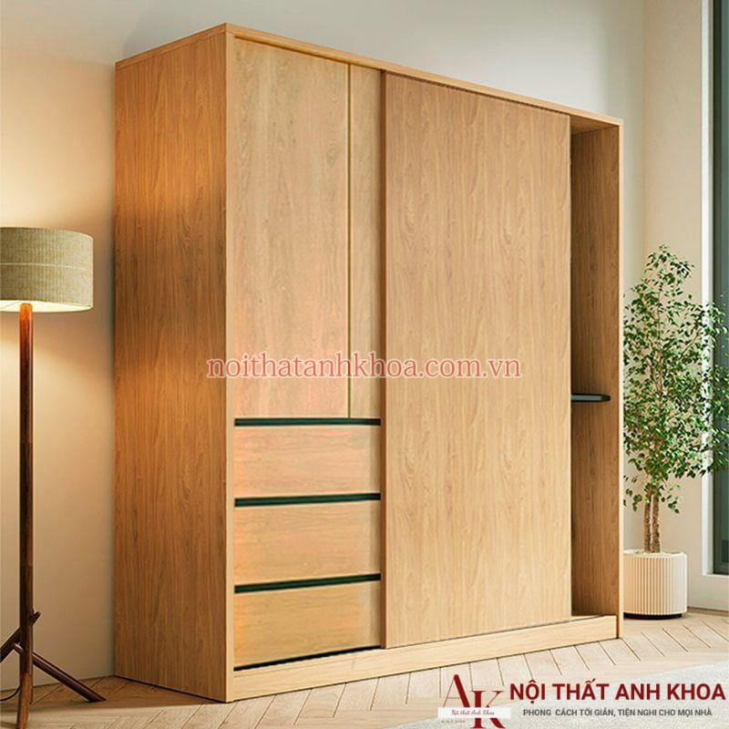 Tủ Quần Áo Gỗ Công Nghiệp Cửa Lùa Giá Rẻ Tủ Quần Áo Gỗ Công Nghiệp Cửa Lùa Giá Rẻ