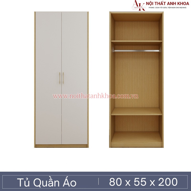 Tủ Quần Áo Gỗ Công Nghiệp Màu Vàng Phối Trắng Hiện Đại Giá Rẻ Tủ Quần Áo Gỗ Công Nghiệp Màu Vàng Phối Trắng Hiện Đại Giá Rẻ