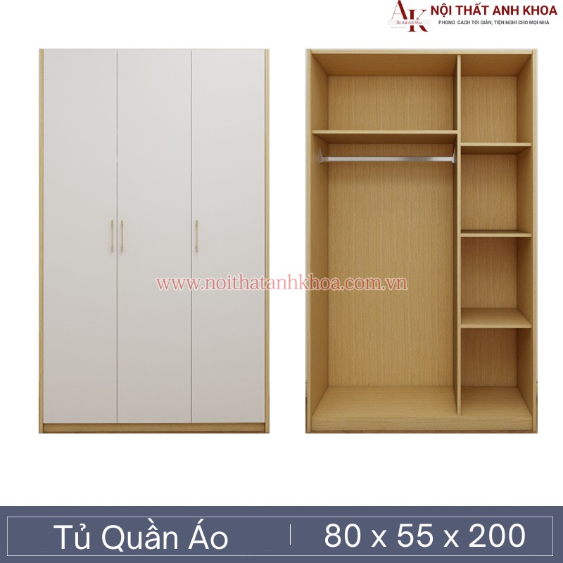 Tủ Quần Áo Gỗ Công Nghiệp Màu Vàng Phối Trắng Hiện Đại Giá Rẻ Tủ Quần Áo Gỗ Công Nghiệp Màu Vàng Phối Trắng Hiện Đại Giá Rẻ