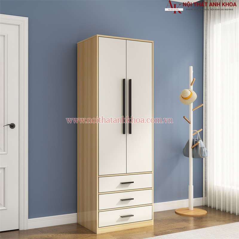 Tủ Quần Áo Gỗ Công Nghiệp MDF Phủ Melamine giá rẻ Tủ Quần Áo Gỗ Công Nghiệp MDF Phủ Melamine giá rẻ
