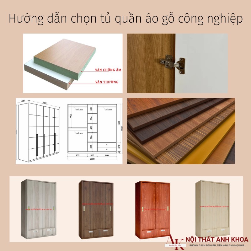 Chọn lựa tủ quần áo gỗ công nghiệp một cách thông minh Chọn lựa tủ quần áo gỗ công nghiệp một cách thông minh