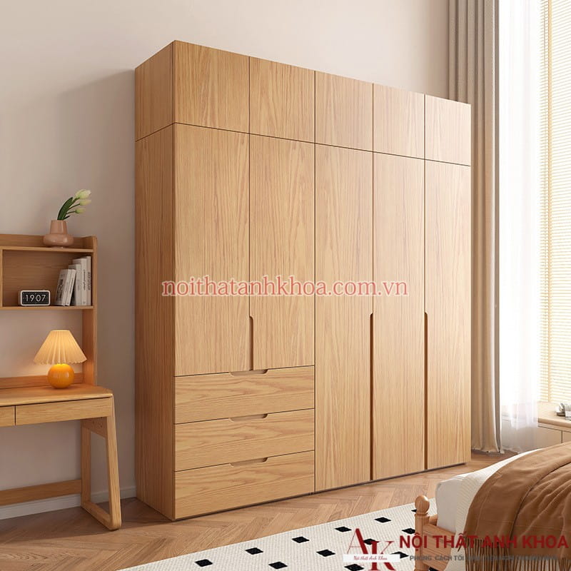 Tủ Quần Áo Gỗ MDF Thiết Kế Thông Minh Hiện Đại Tủ Quần Áo Gỗ MDF Thiết Kế Thông Minh Hiện Đại