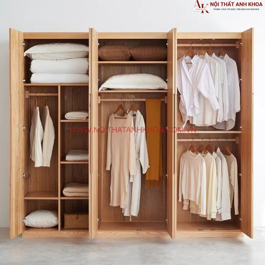 Tủ Quần Áo Gỗ Sồi Cứng Cáp Hiện Đại Tủ Quần Áo Gỗ Sồi Cứng Cáp Hiện Đại