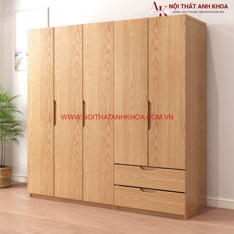 Kiểu dáng sang trọng, hiện đại của tủ quần áo gỗ sồi  Kiểu dáng sang trọng, hiện đại của tủ quần áo gỗ sồi