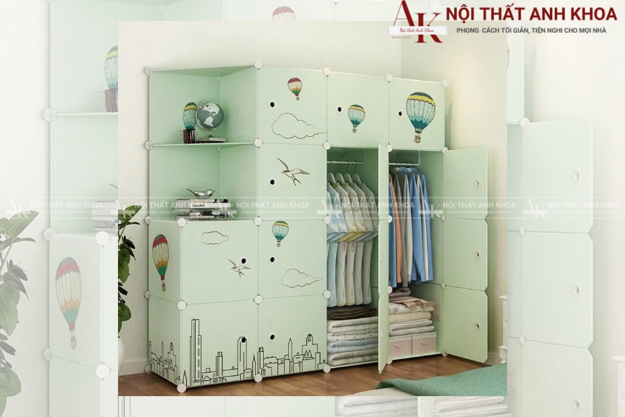 Tủ quần áo lắp ráp bằng nhựa Tủ quần áo lắp ráp bằng nhựa