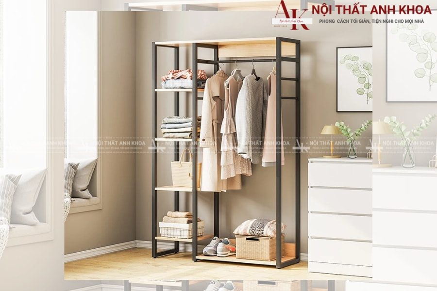 Tủ quần áo lắp ráp bằng sắt Tủ quần áo lắp ráp bằng sắt