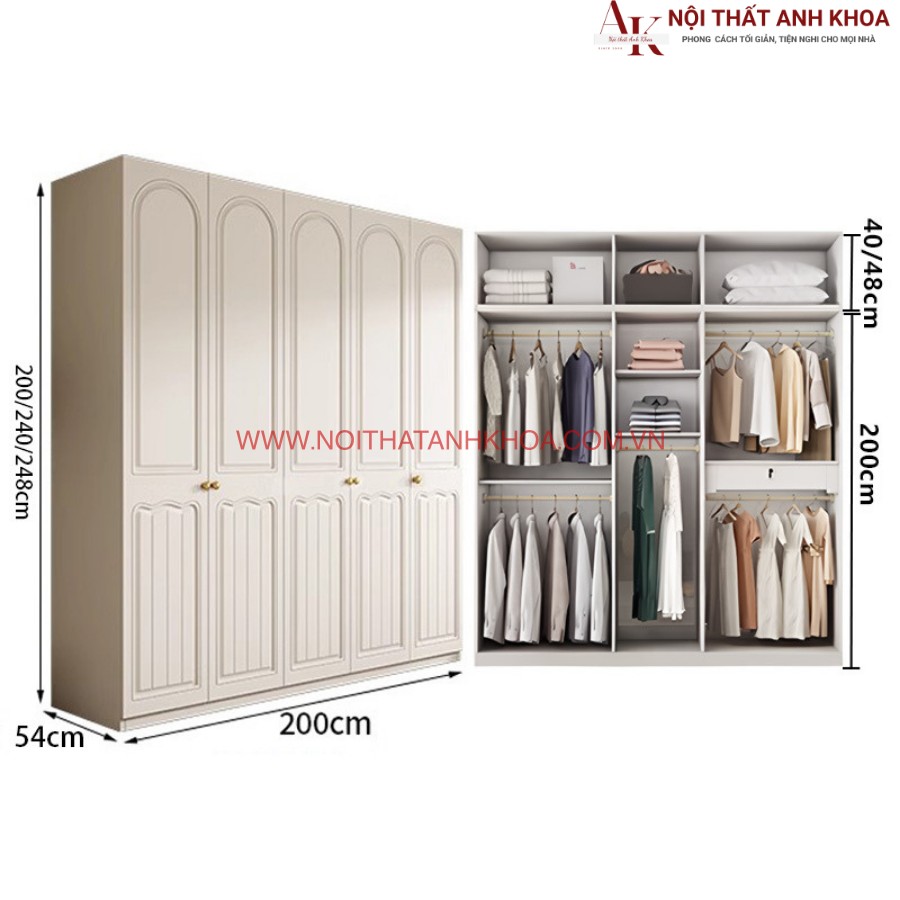 Tủ quần áo phòng ngủ hiện đại giá tốt Tủ quần áo phòng ngủ hiện đại giá tốt