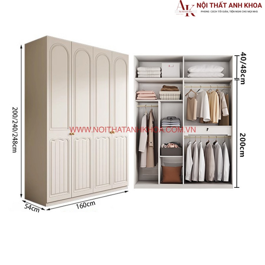 Tủ quần áo phòng ngủ hiện đại giá tốt Tủ quần áo phòng ngủ hiện đại giá tốt