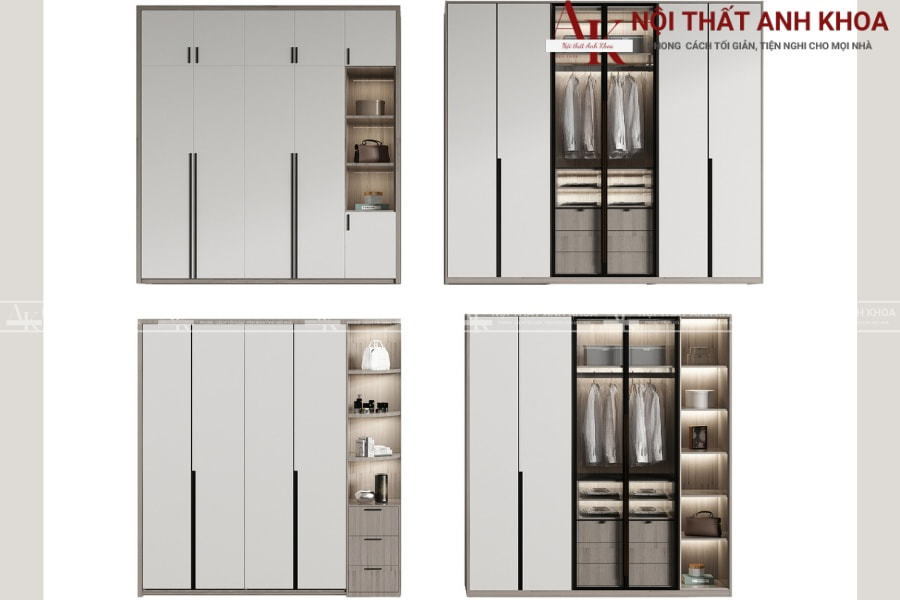 Tư vấn kích thước tủ quần áo gỗ phù hợp không gian