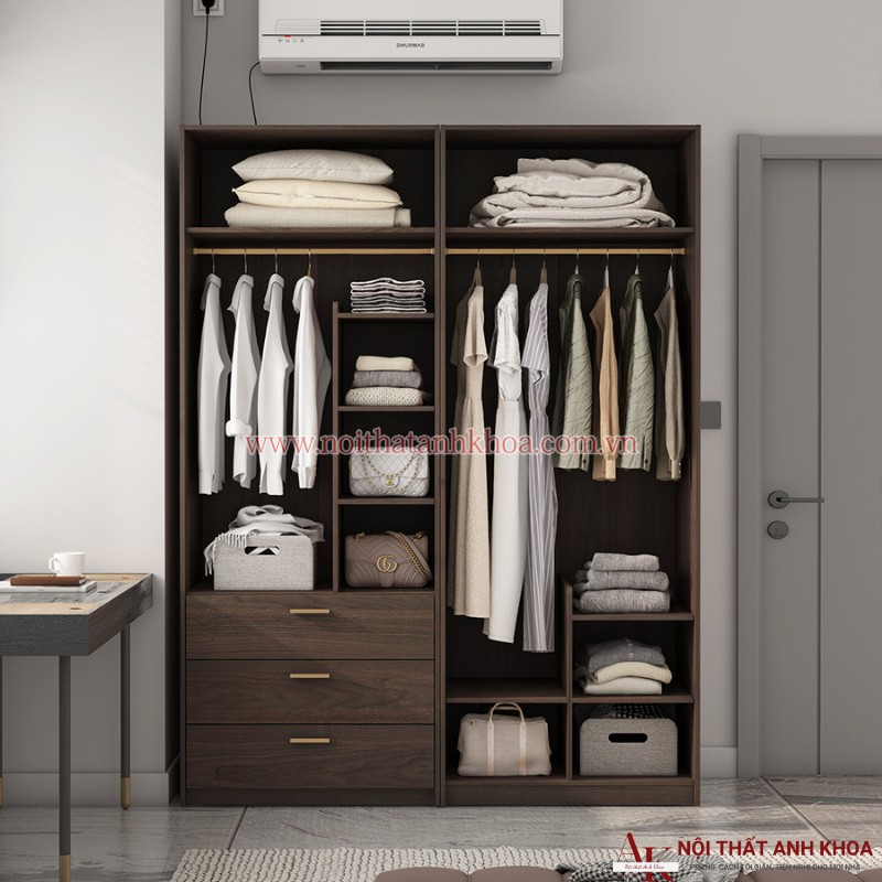 Tủ Quần Áo Gỗ Công Nghiệp 4 Cánh Phối Màu Đẹp Tủ Quần Áo Gỗ Công Nghiệp 4 Cánh Phối Màu Đẹp