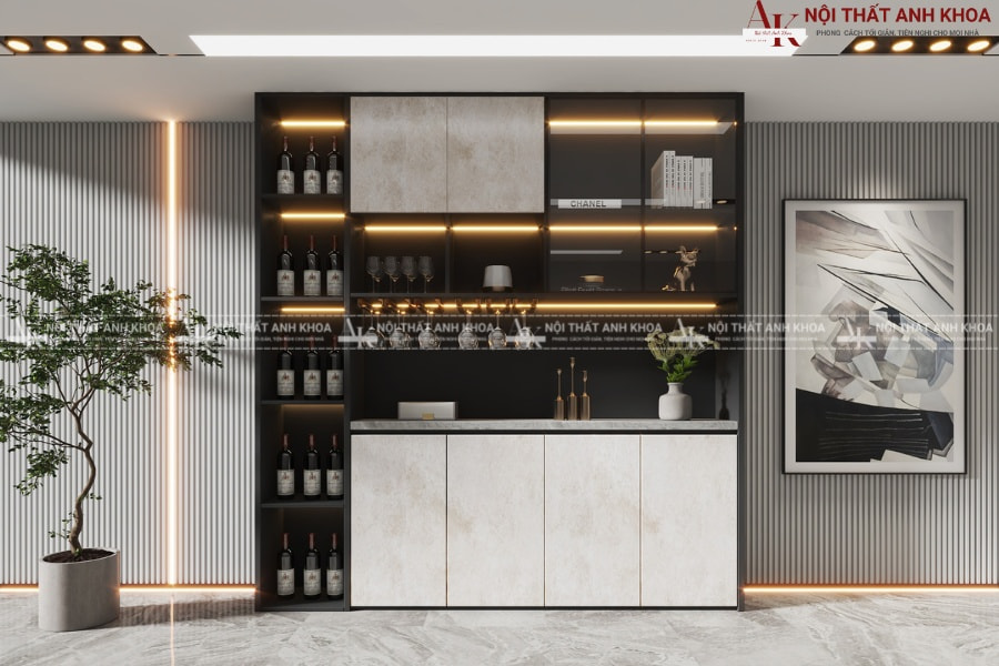 Tủ rượu âm tường nhỏ Tủ rượu âm tường nhỏ