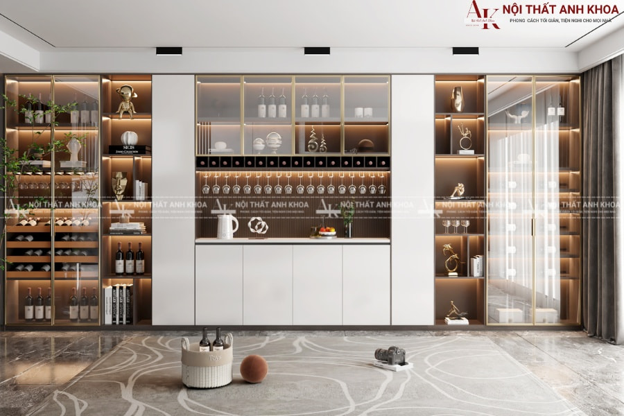 Tủ rượu bảo vệ khỏi ánh sáng UV và rung động Tủ rượu bảo vệ khỏi ánh sáng UV và rung động