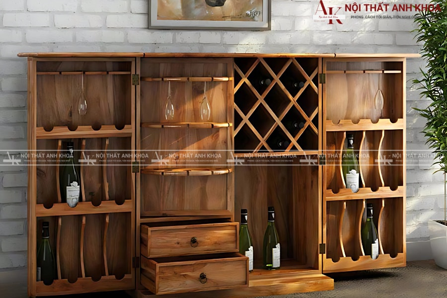 Gợi ý mẫu tủ rượu chung cư đẹp cho cặp vợ chồng trẻ Gợi ý mẫu tủ rượu chung cư đẹp cho cặp vợ chồng trẻ