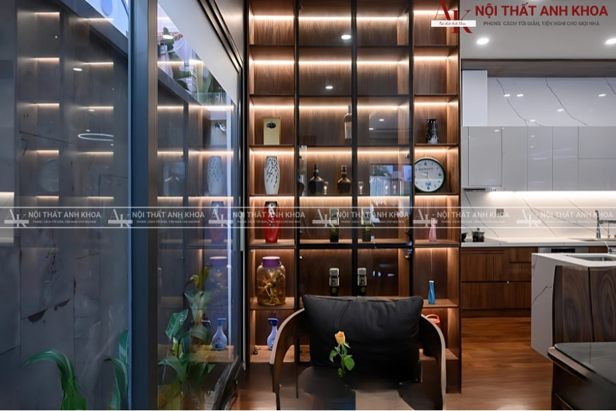 Tủ rượu cánh kính hiện đại - Dành riêng cho chung cư Tủ rượu cánh kính hiện đại - Dành riêng cho chung cư