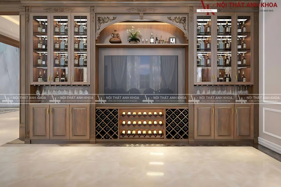 Tủ rượu đẹp - Điểm nhấn sang trọng cho không gian sống Tủ rượu đẹp - Điểm nhấn sang trọng cho không gian sống