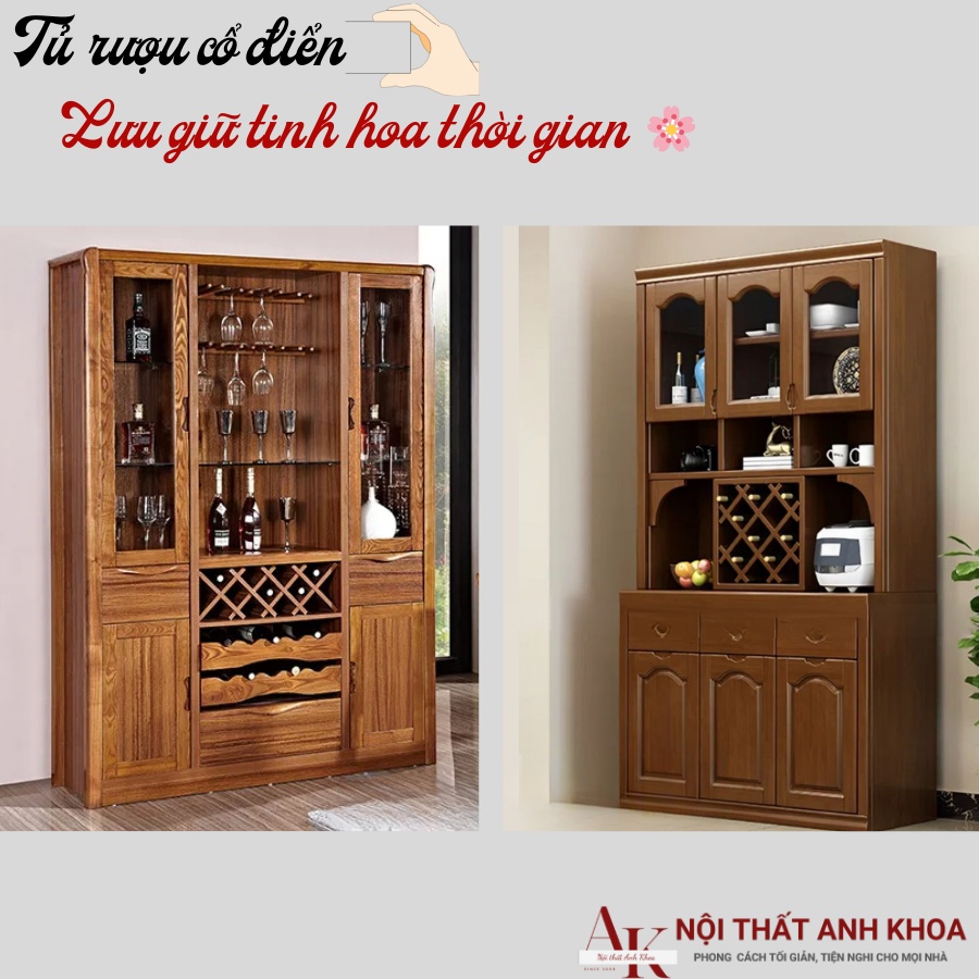 Tủ rượu cổ điển đẹp lưu giữ tinh hoa thời gian Tủ rượu cổ điển đẹp lưu giữ tinh hoa thời gian