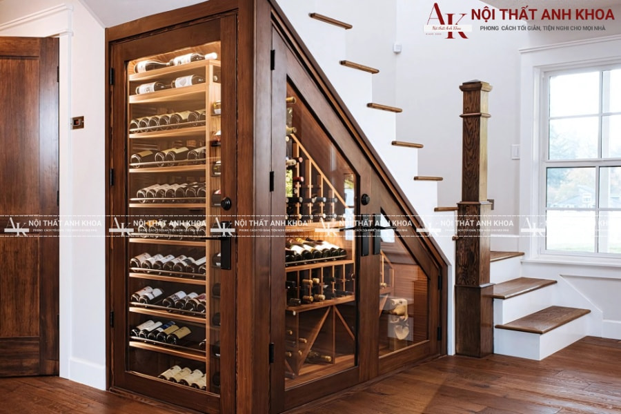 Tủ rượu gầm cầu thang: Giải pháp tối ưu không gian nhà bạn Tủ rượu gầm cầu thang: Giải pháp tối ưu không gian nhà bạn