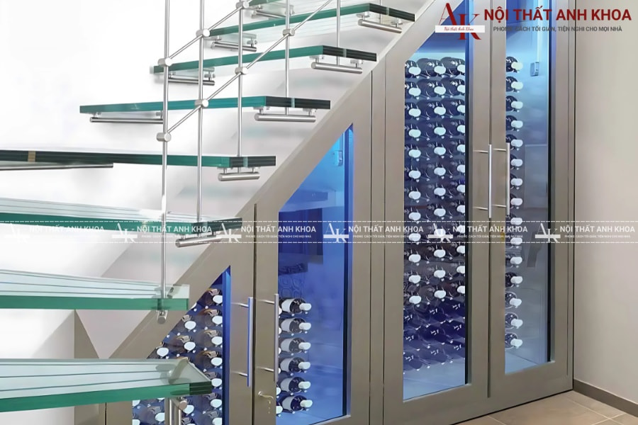 Thiết kế tủ rượu chung cư đơn giản nhưng cực kỳ sang Thiết kế tủ rượu chung cư đơn giản nhưng cực kỳ sang