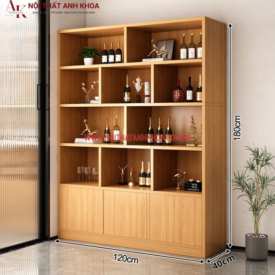 Tủ rượu gỗ công nghiệp ngăn phòng khách và bếp đẹp giá rẻ Tủ rượu gỗ công nghiệp ngăn phòng khách và bếp đẹp giá rẻ