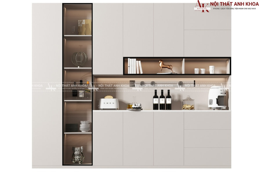 Khám phá không gian bếp có tủ rượu - Đẹp không lối thoát Khám phá không gian bếp có tủ rượu - Đẹp không lối thoát