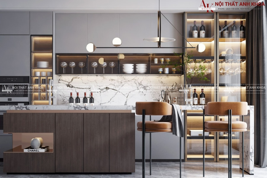 Tủ rượu gỗ MDF - Đẹp và bền vượt thời gian Tủ rượu gỗ MDF - Đẹp và bền vượt thời gian