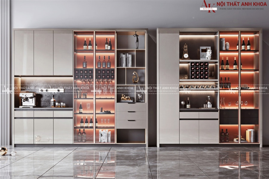 Tủ rượu phong cách Hiện đại Tủ rượu phong cách Hiện đại