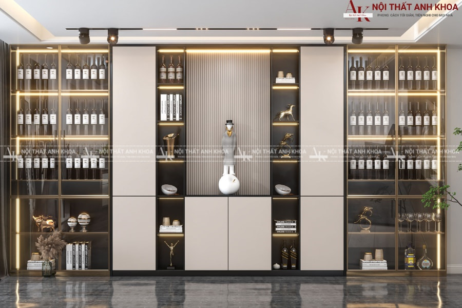 Tủ rượu tối ưu hóa không gian sống Tủ rượu tối ưu hóa không gian sống