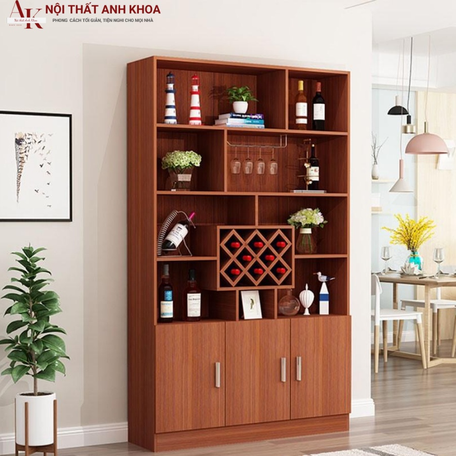 Tủ đựng rượu gỗ công nghiệp đẹp, hiện đại, tinh tế Tủ đựng rượu gỗ công nghiệp đẹp, hiện đại, tinh tế