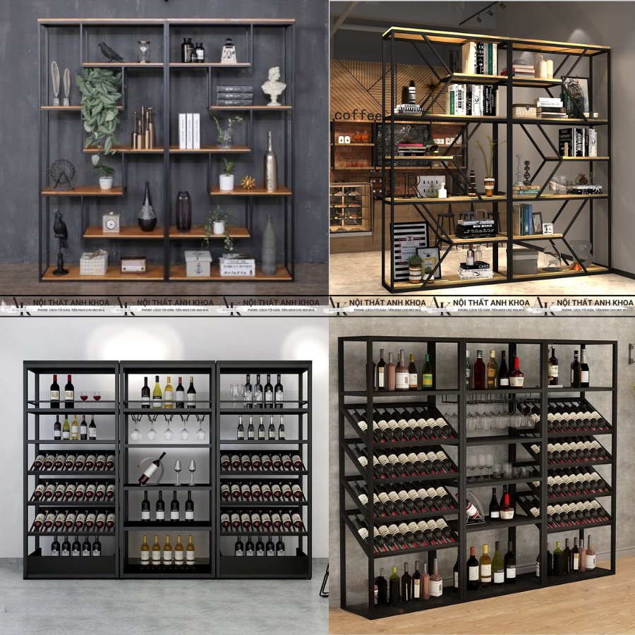 Tủ rượu kim loại đẹp hiện đại, tinh tế Tủ rượu kim loại đẹp hiện đại, tinh tế