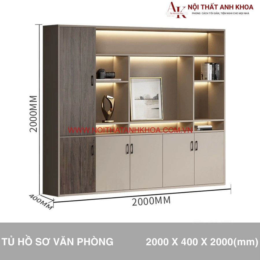 Tủ tài liệu văn phòng có led đẹp hiện đại Tủ tài liệu văn phòng có led đẹp hiện đại