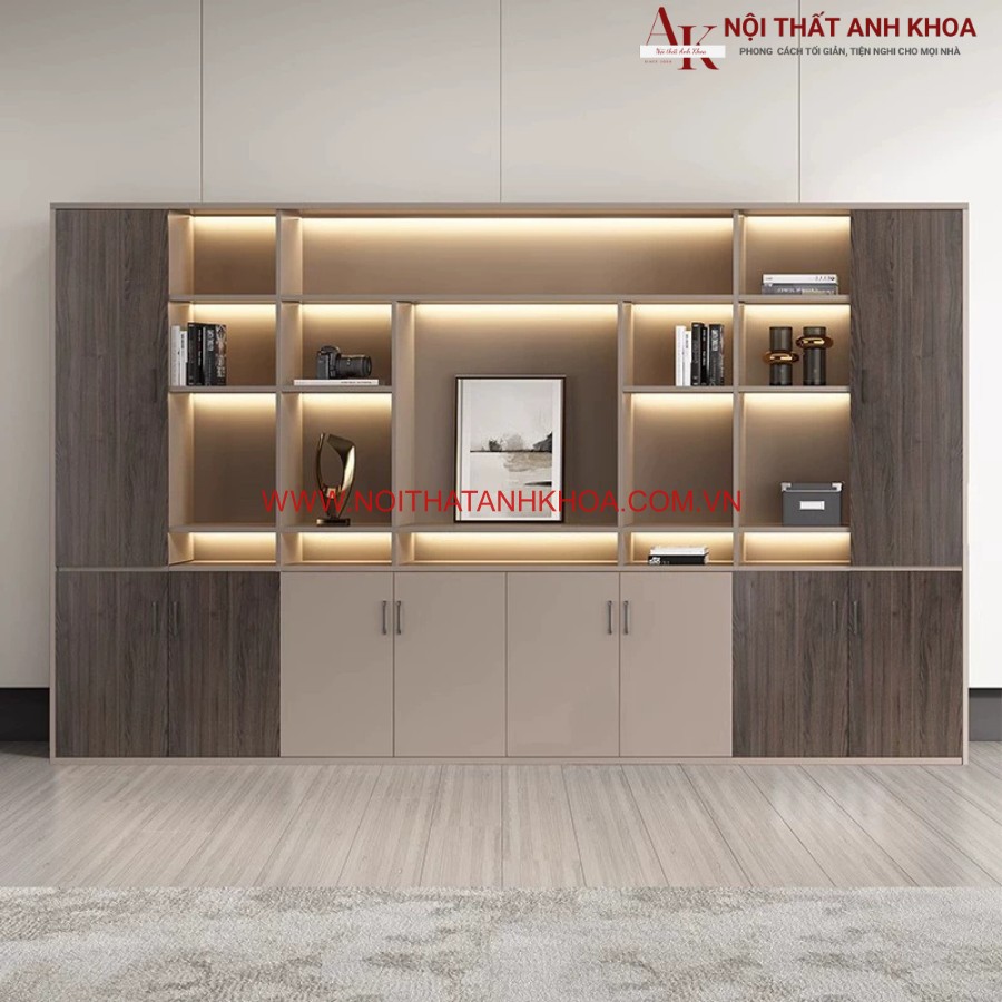 Tủ tài liệu phòng giám đốc thiết kế sang trọng đẳng cấp
