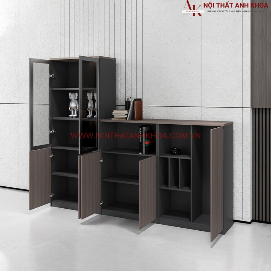 Tủ tài liệu văn phòng gỗ MDF cao cấp, hiện đại Tủ tài liệu văn phòng gỗ MDF cao cấp, hiện đại