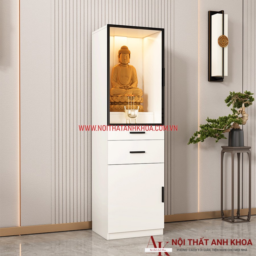 Tủ thờ đựng gỗ công nghiệp màu trắng giá rẻ Tủ thờ đựng gỗ công nghiệp màu trắng giá rẻ