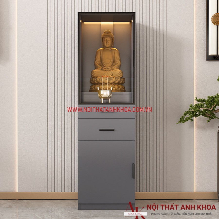 Tủ thờ phật gỗ công nghiệp kết hợp cánh kính giá rẻ Tủ thờ phật gỗ công nghiệp kết hợp cánh kính giá rẻ