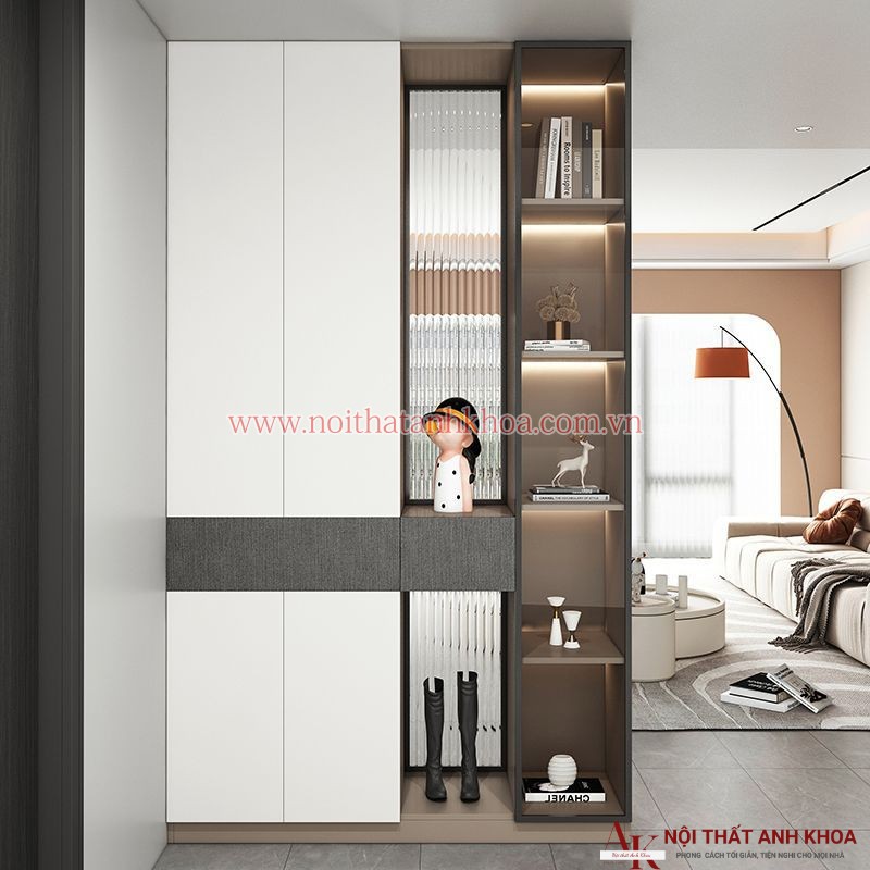 Tủ Vách Ngăn Phòng Khách Gỗ MDF Thiết Kế Sang Trọng Tủ Vách Ngăn Phòng Khách Gỗ MDF Thiết Kế Sang Trọng