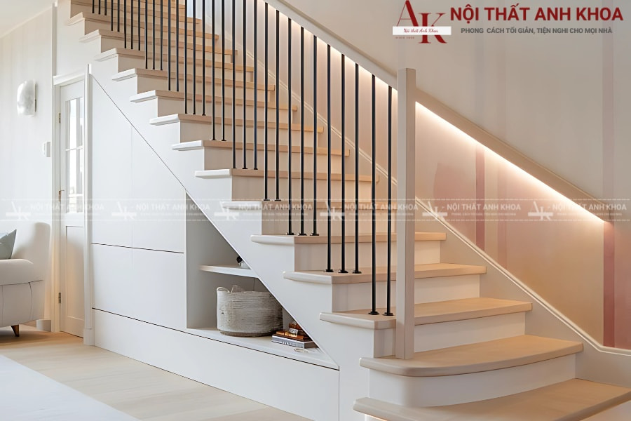Ưu tiên chất liệu của tủ cầu thang có khả năng chống ẩm Ưu tiên chất liệu của tủ cầu thang có khả năng chống ẩm