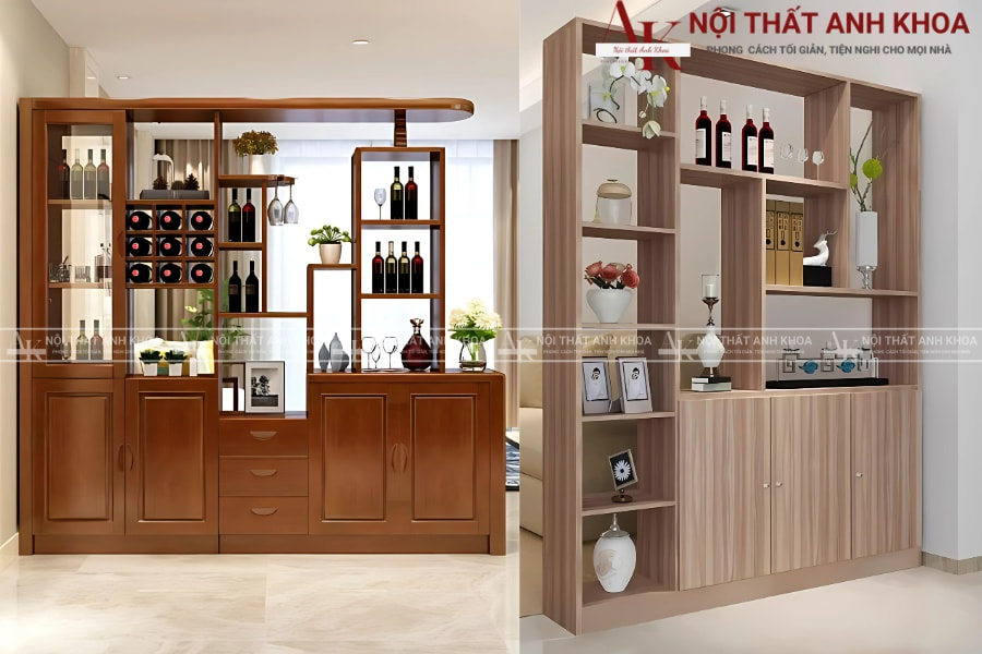 Vách ngăn phòng có kệ - Tối ưu lưu trữ Vách ngăn phòng có kệ - Tối ưu lưu trữ