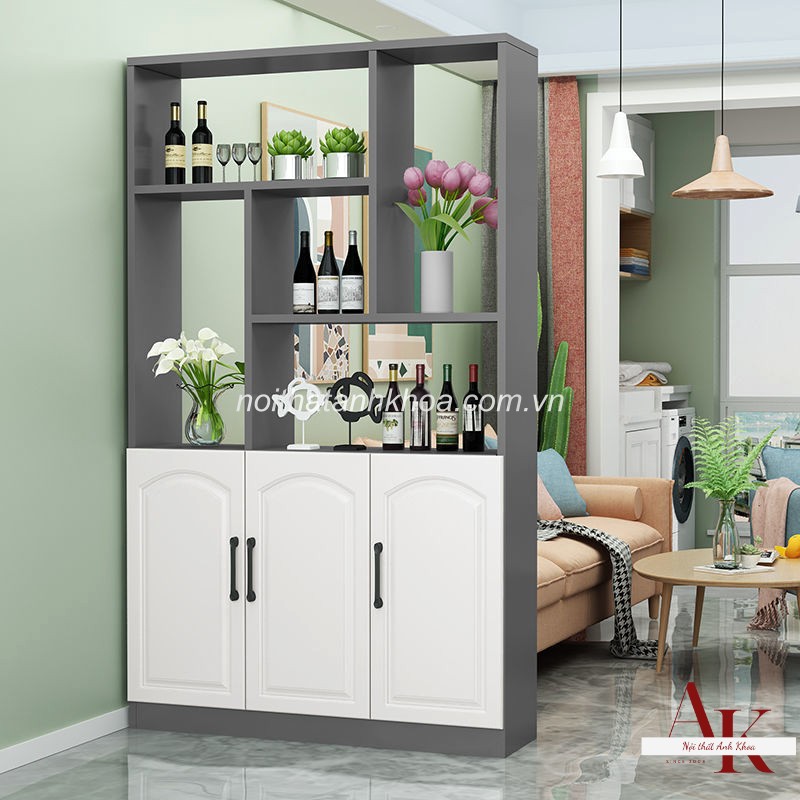 Vách Ngăn Gỗ Công Nghiệp MDF Kèm Kệ Tủ Hiện Đại Tiện Lợi Vách Ngăn Gỗ Công Nghiệp MDF Kèm Kệ Tủ Hiện Đại Tiện Lợi