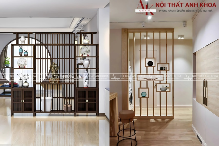 Vách ngăn phfng - Bí quyết tạo không gian mở Vách ngăn phfng - Bí quyết tạo không gian mở