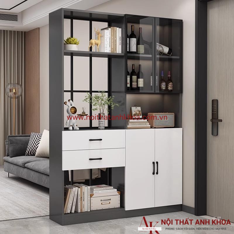 Vách Ngăn Kết Hợp Tủ Rượu Gỗ Công Nghiệp Đẹp Hiện Đại Vách Ngăn Kết Hợp Tủ Rượu Gỗ Công Nghiệp Đẹp Hiện Đại